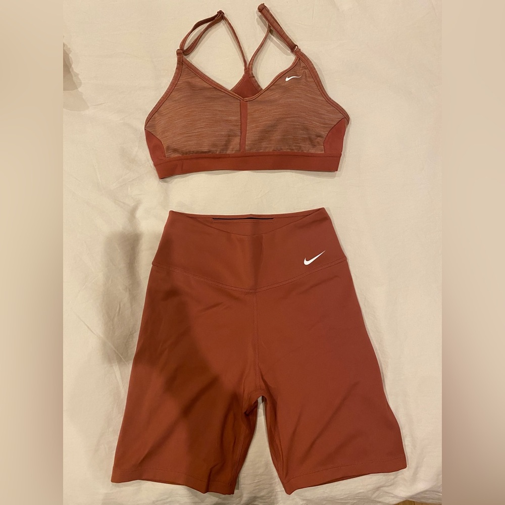 Nike Set (sports bra and biker shorts)